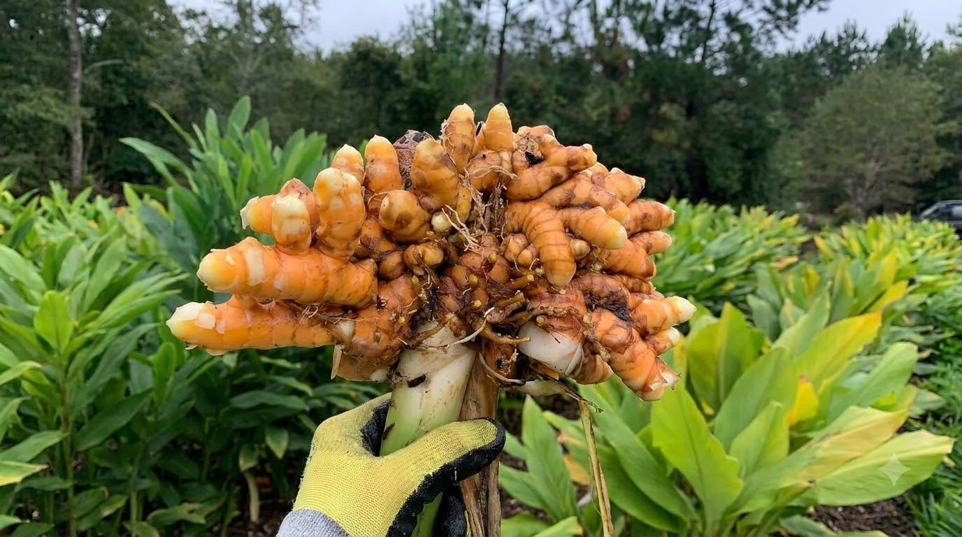 Raw Turmeric Roots